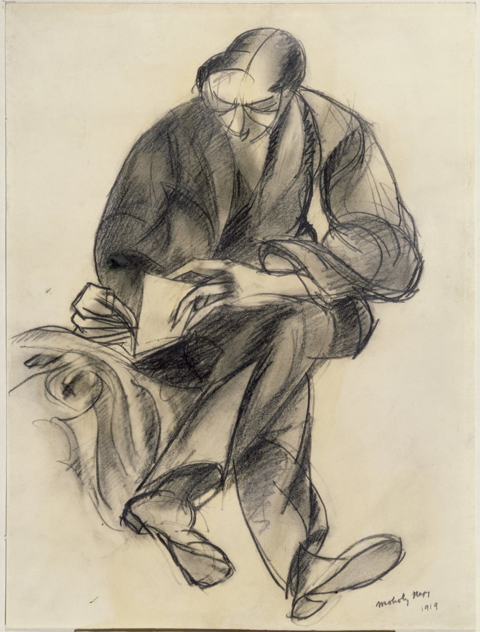 Ülő alakolvasás, 1919 alkotó: Laszlo Moholy Nagy