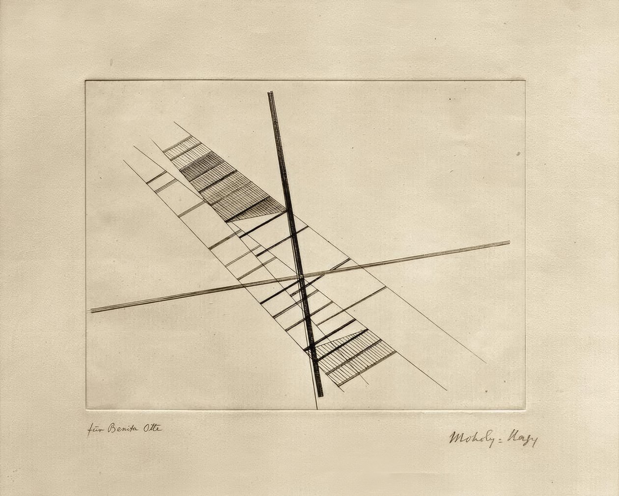 Metsző átlók alkotó: Laszlo Moholy Nagy