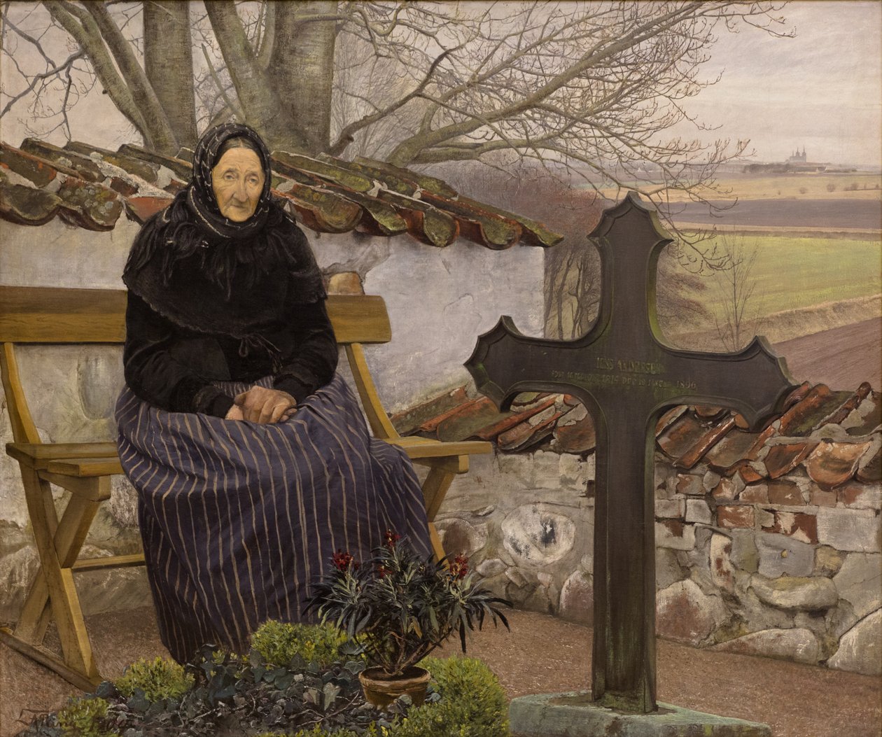 Fløng temetőjében alkotó: Laurits Andersen Ring