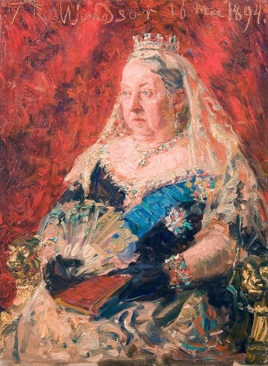Viktória királynő portréja alkotó: Laurits Regner Tuxen