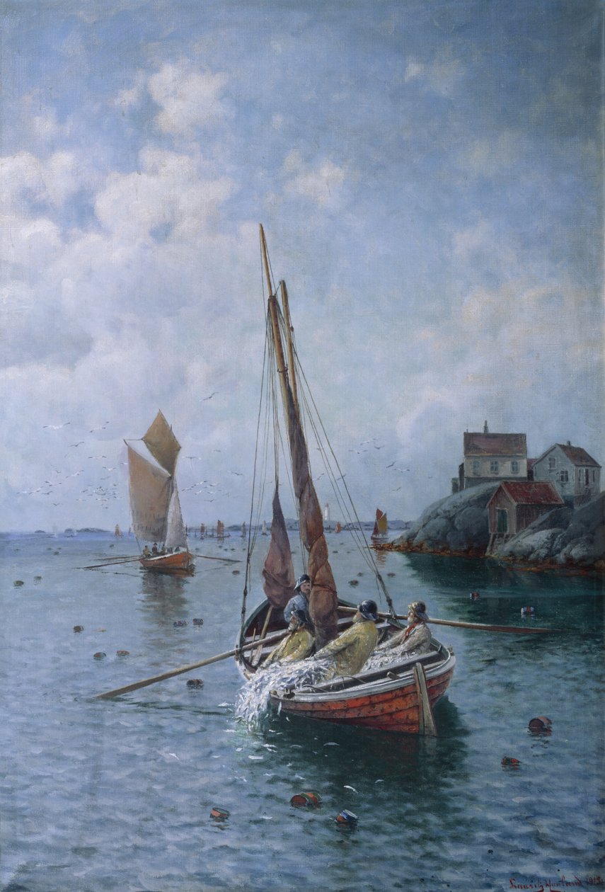 Hering horgászat alkotó: Lauritz Haaland