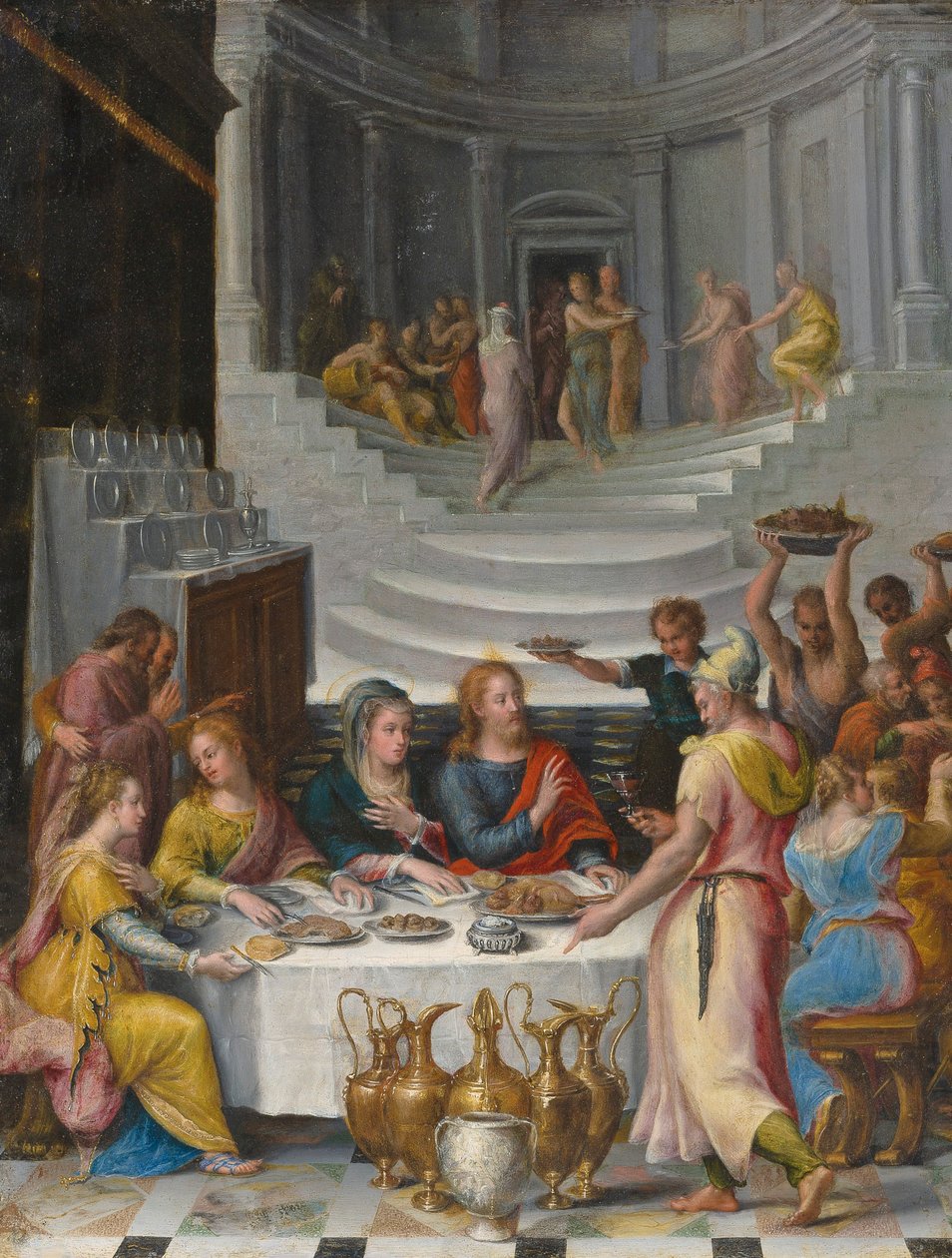 Esküvő Kánában. alkotó: Lavinia Fontana