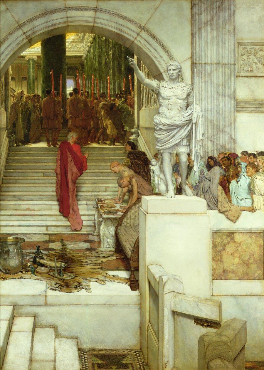 A közönség után, 1879 alkotó: Lawrence Alma Tadema