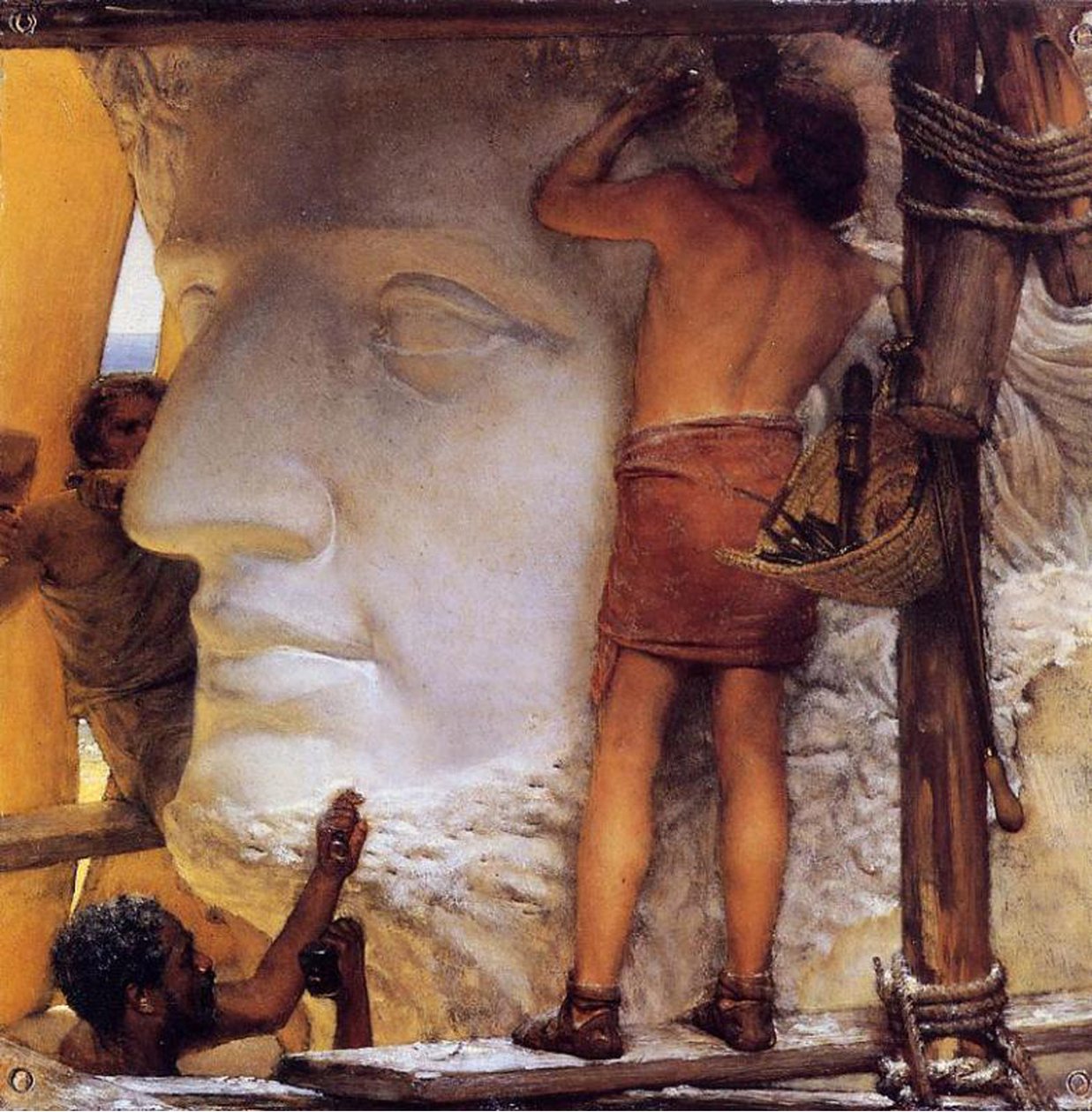 Római szobrászok, 1877 (olaj, réz) alkotó: Lawrence Alma Tadema