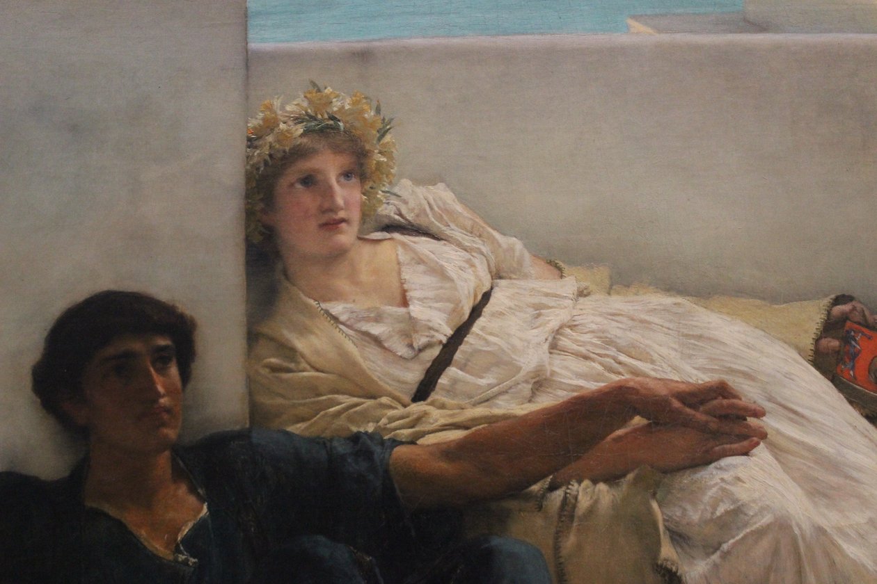 Homérosz olvasmánya alkotó: Lawrence Alma Tadema