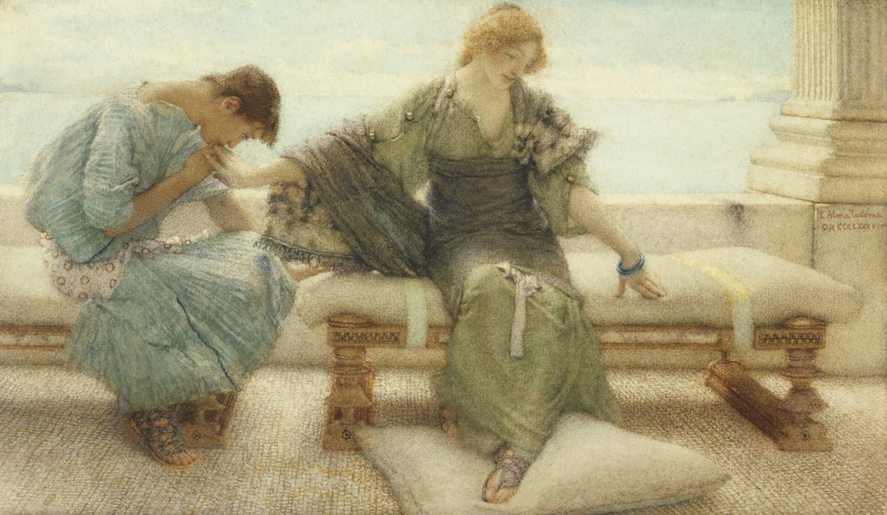 Ne kérdezz többet.... mert egy érintésre megadom magam, 1886 alkotó: Lawrence Alma Tadema