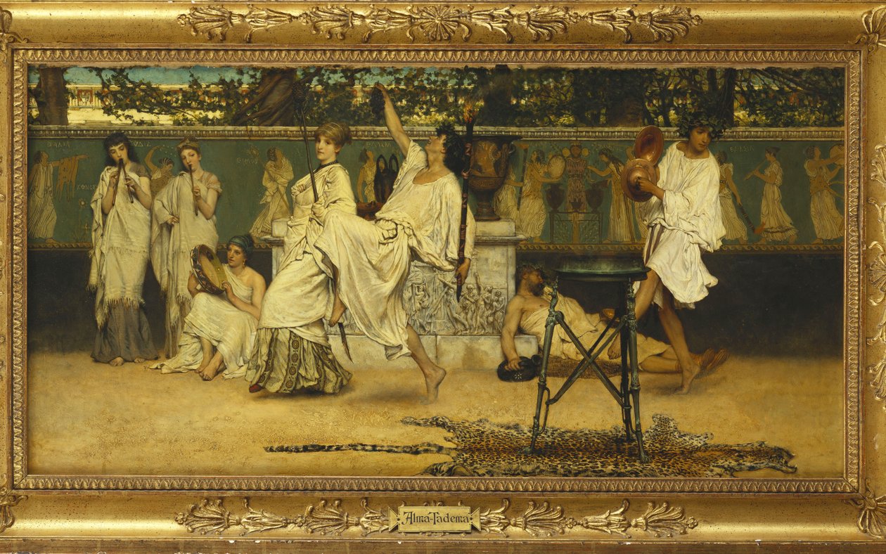 Bacchanal, 1871 alkotó: Lawrence Alma Tadema