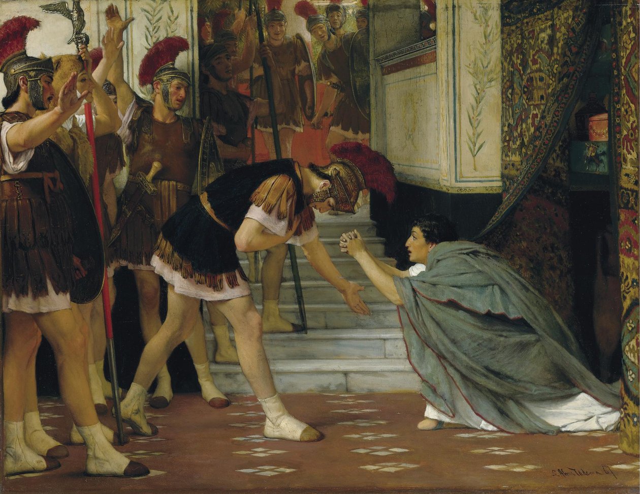 Claudius császárrá kikiáltása, 1867 alkotó: Lawrence Alma Tadema