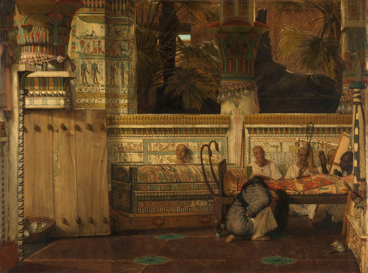 Az egyiptomi özvegy, 1872 alkotó: Lawrence Alma Tadema