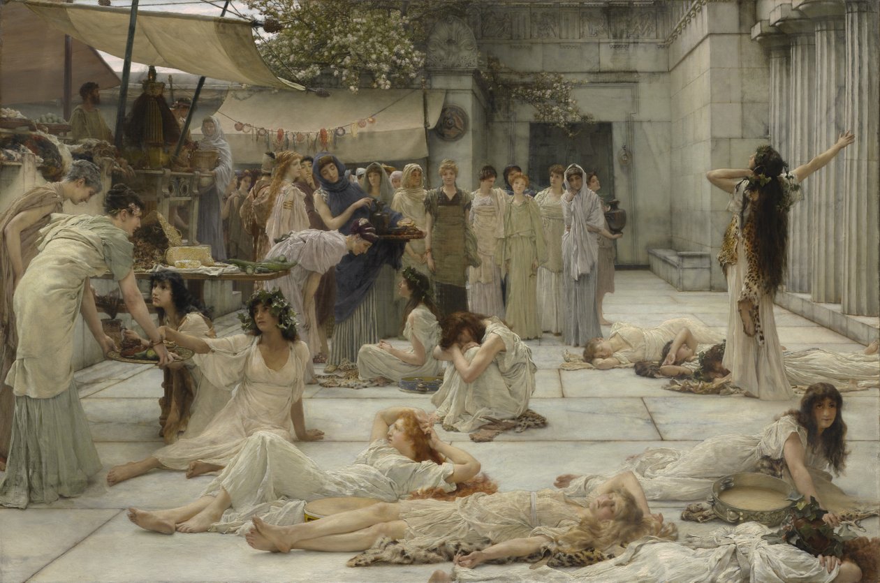 Az amphissai nők, 1887 alkotó: Lawrence Alma Tadema
