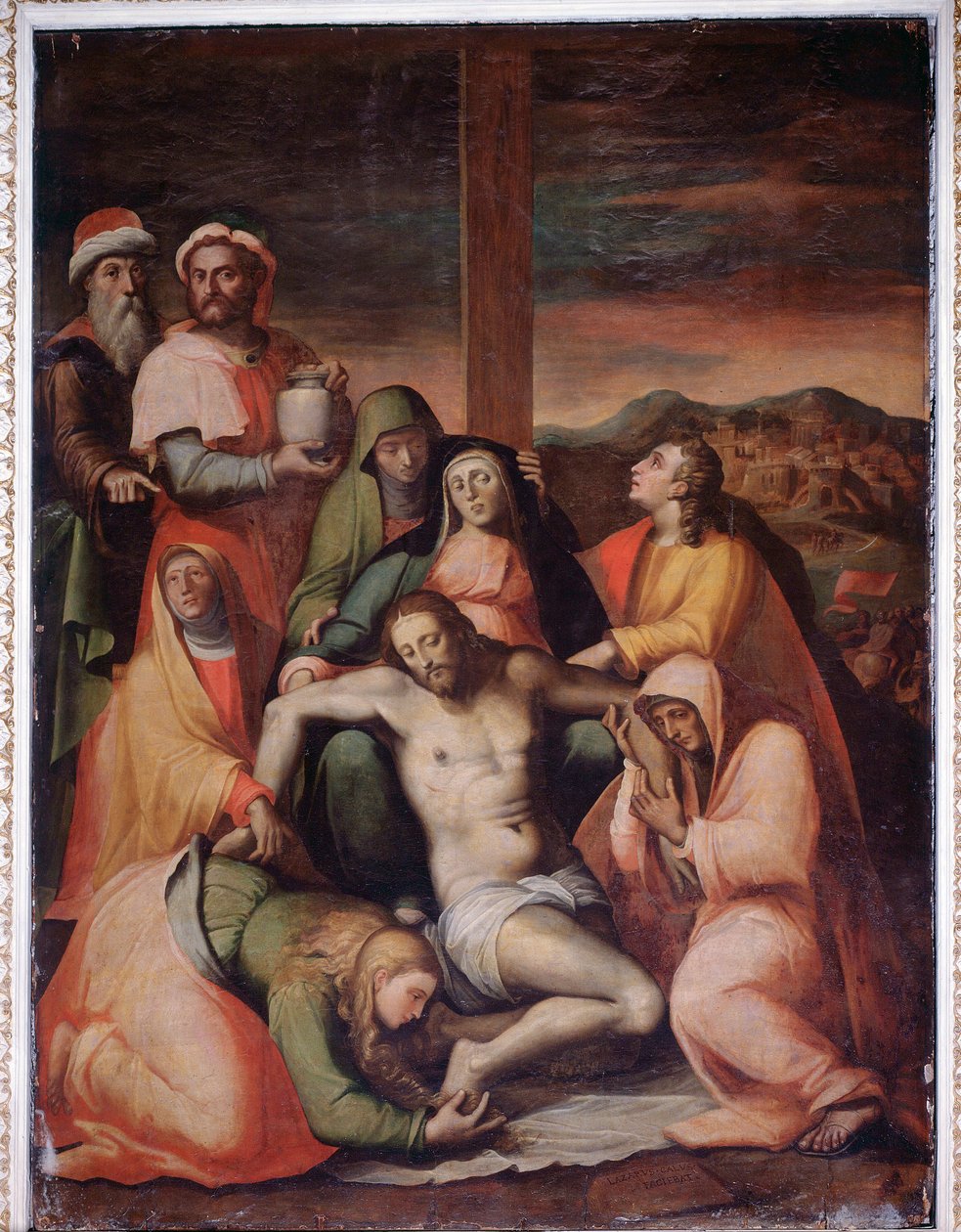 A lerakódás (festmény alkotó: Lazzaro Calvi