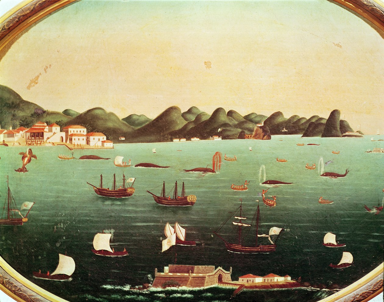 Bálnavadászat a Guanabara-öbölben alkotó: Leandro Joachim