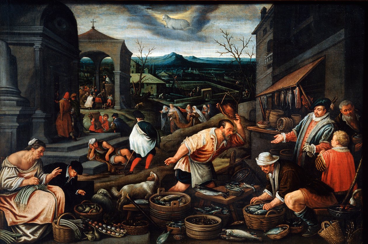 Április, 17. század alkotó: Leandro Bassano