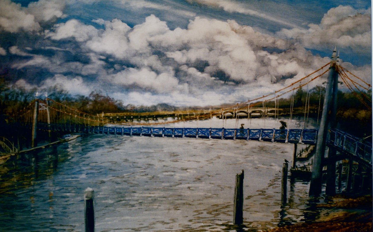Teddington Lock, 2006 (olaj, papír) alkotó: Lee Campbell
