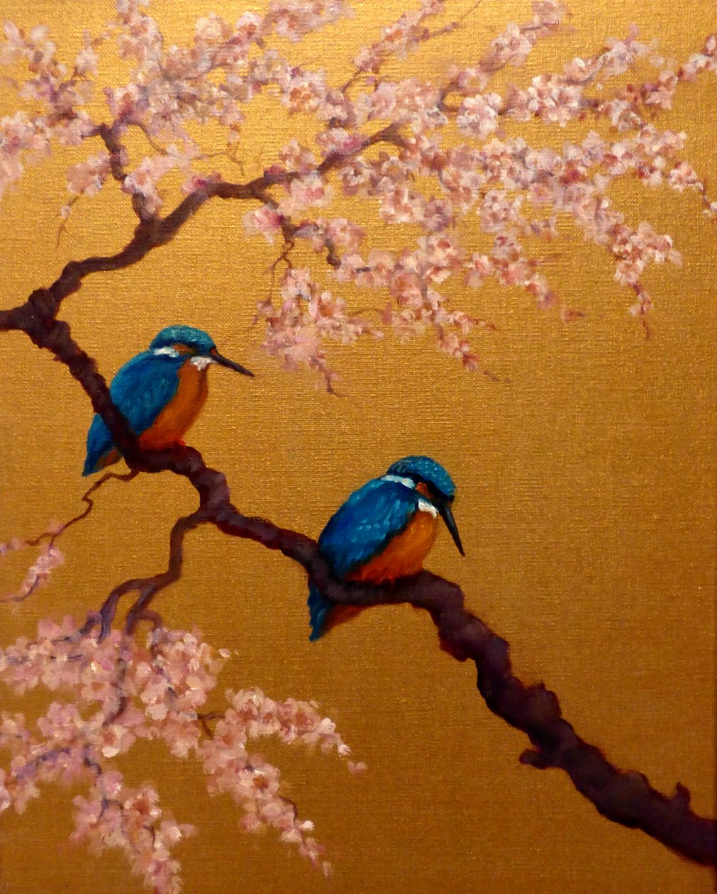Kingfisher pár, 2022 alkotó: Lee Campbell
