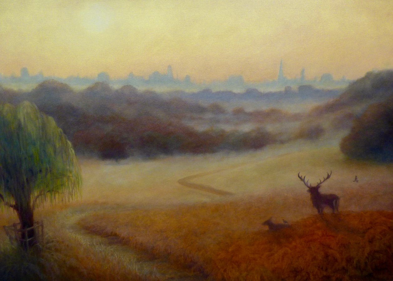 Richmond Park őszi reggel, 2020 alkotó: Lee Campbell