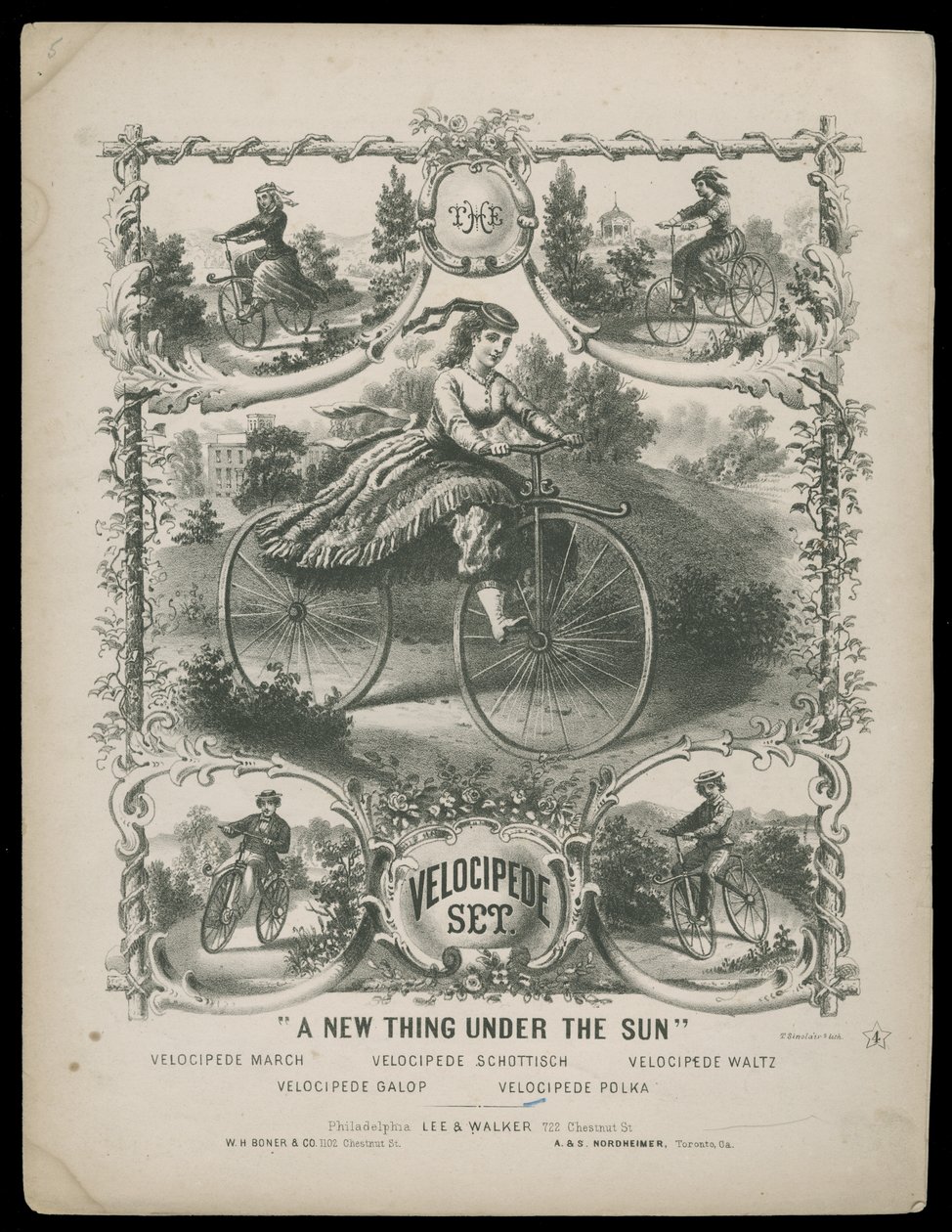 The Velocipede Set, c.1770-1959 (print) alkotó: Lee & Walker