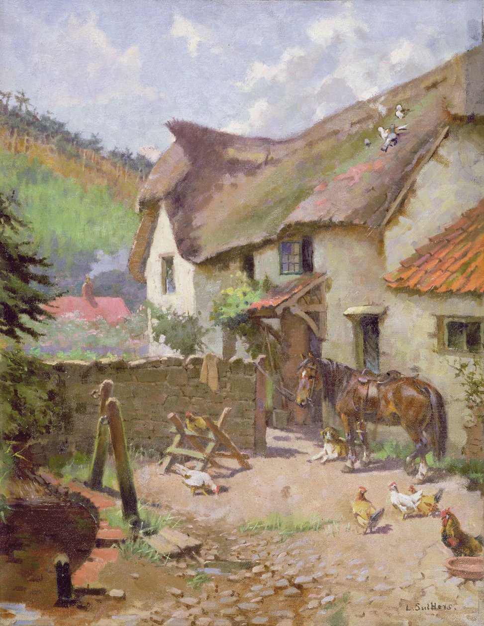 Farmyard, Porlock, Somerset alkotó: Leghe Suthers