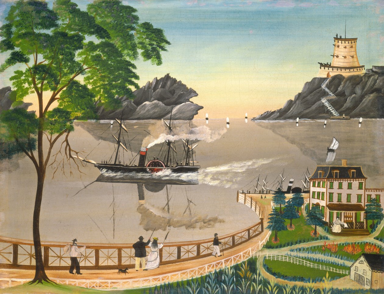 U.S. Mail Boat, 1855 vagy újabb. alkotó: Leila Bauman