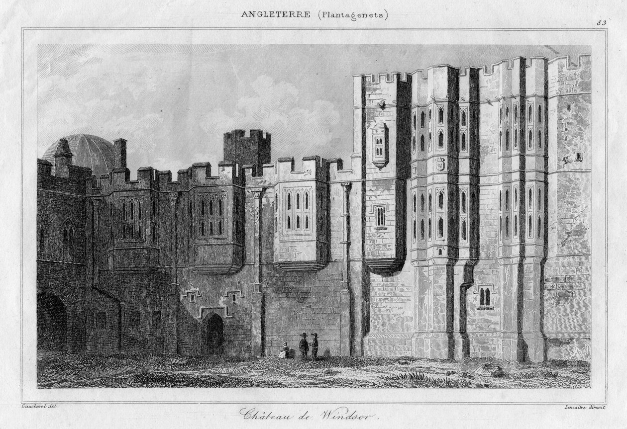 Windsori kastély, Berkshire, 19. század alkotó: Lemaitre