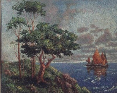 A vitorlások, 1887 alkotó: Leo Gausson