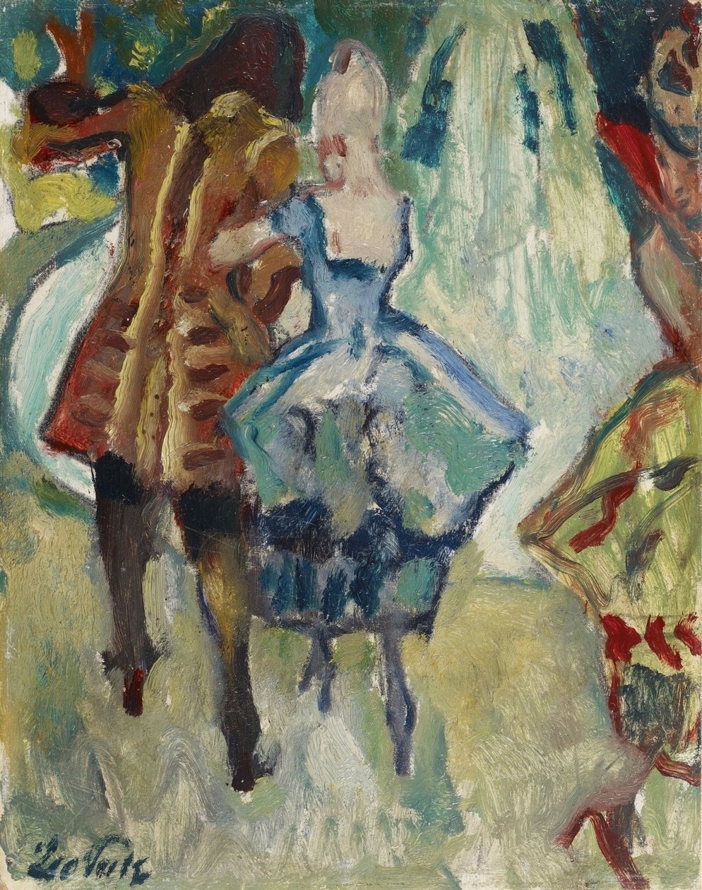 Kerti parti, dolgozószoba alkotó: Leo Putz