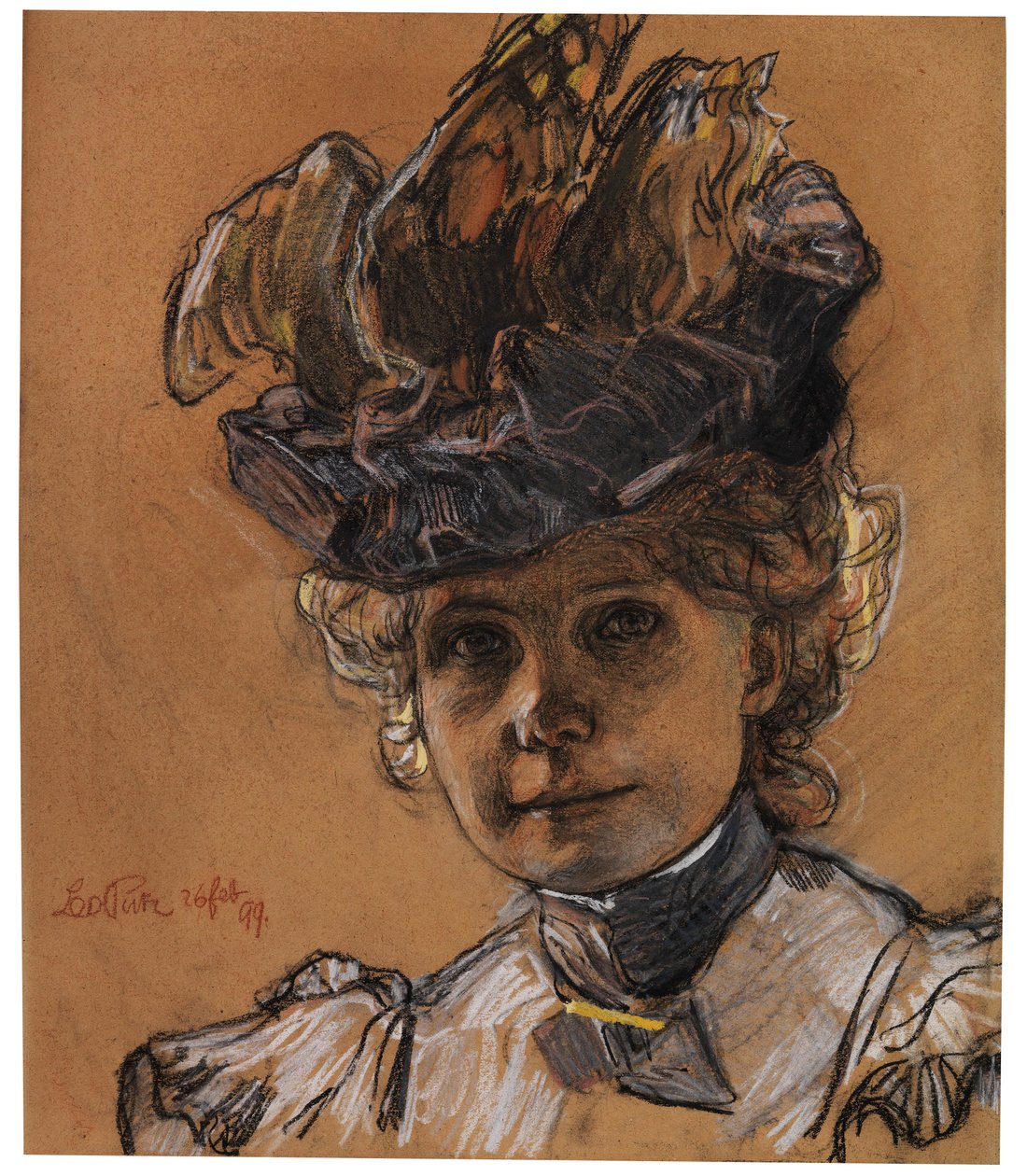 Gertraud Luberich portréja alkotó: Leo Putz