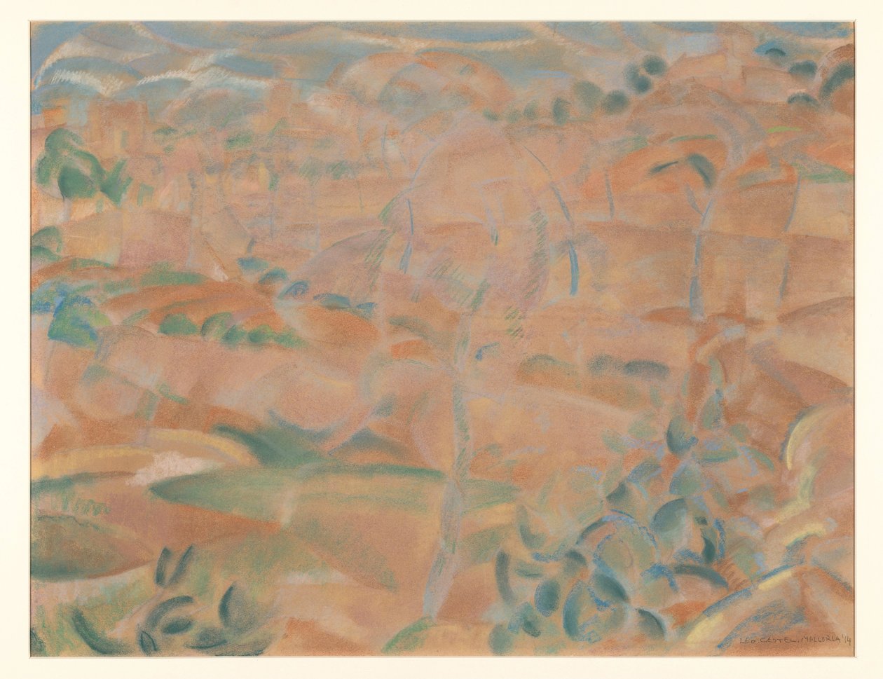 Táj Mallorcán alkotó: Leo Gestel (signed by artist)