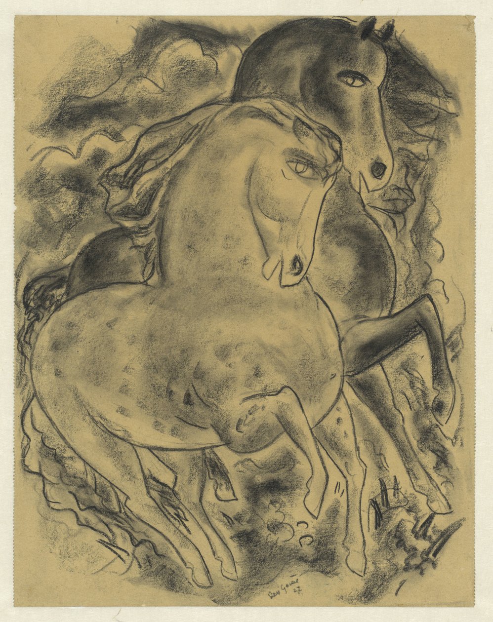 Két ló alkotó: Leo Gestel (signed by artist)