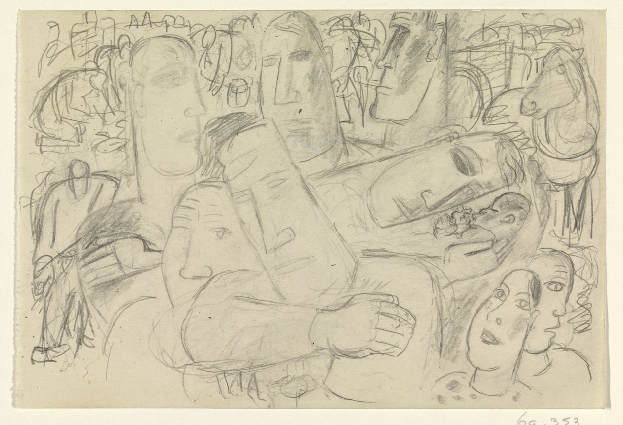 Emberek, arcok és egy ló alkotó: Leo Gestel