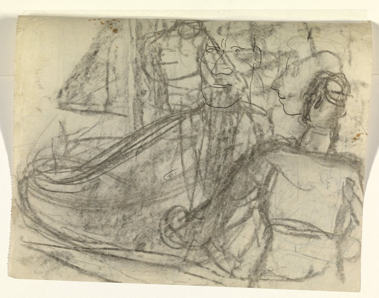 Hajó és figurák alkotó: Leo Gestel