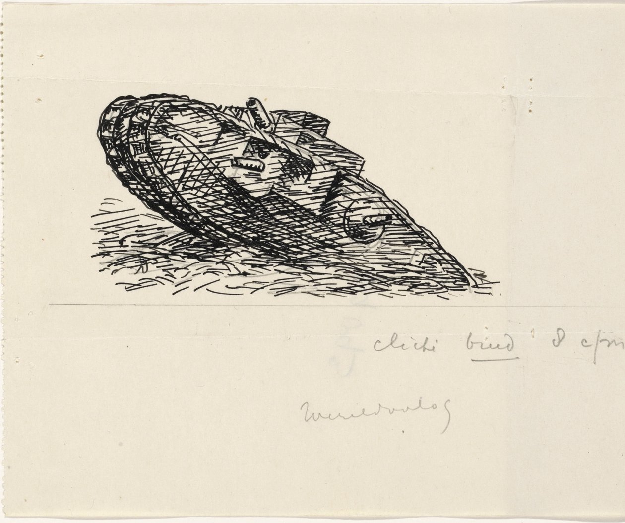 Tank felhajt egy dombra alkotó: Leo Gestel