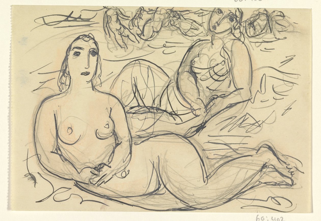 Két meztelen nő a vízben alkotó: Leo Gestel