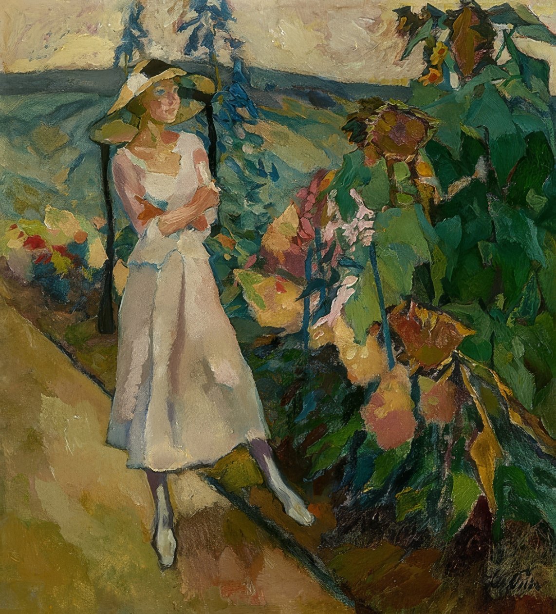 Gautinger Garten. 1920 alkotó: Leo Putz