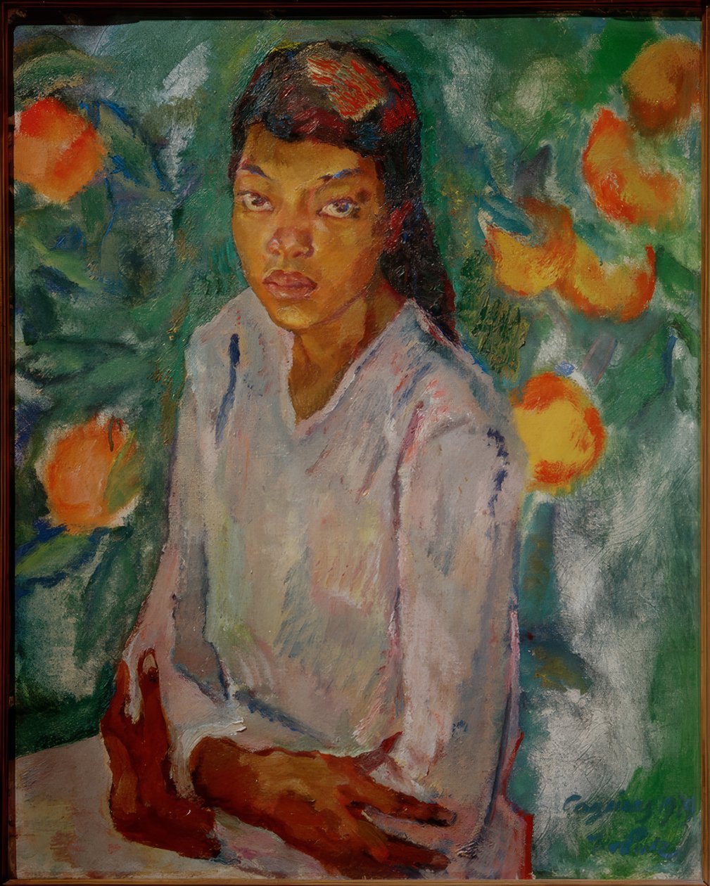Julia a narancsbokornál alkotó: Leo Putz