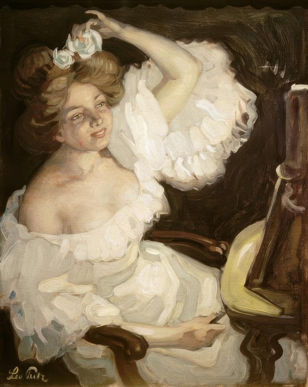 A tükör előtt alkotó: Leo Putz