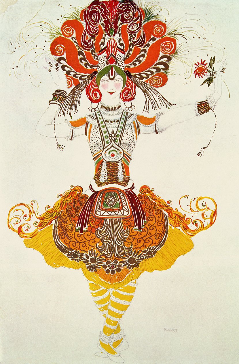 Balettjelmez a Tűzmadárhoz, Stravinskytól alkotó: Leon Bakst