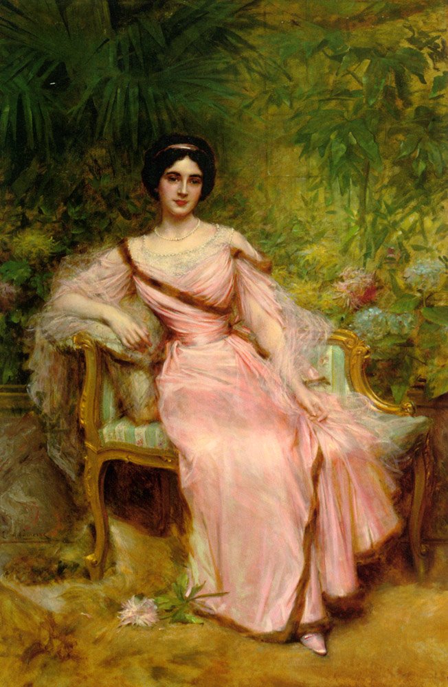 Suzanne Hudelo portréja alkotó: Leon Francois Comerre
