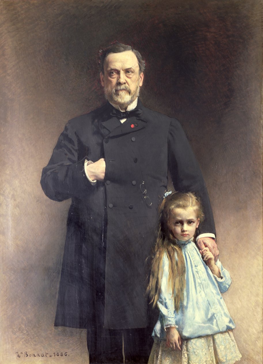 Louis Pasteur (1822-95) és unokája, Camille Vallery-Radot (1880-1927) 1886 alkotó: Leon Joseph Florentin Bonnat