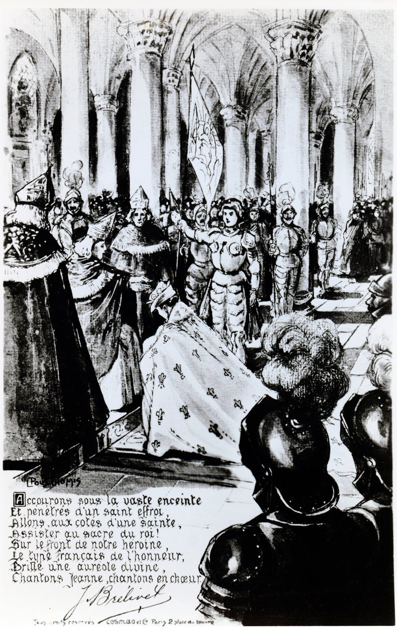 VII. Károly megkoronázása Reimsben, 1910 körül alkotó: Leon Pousthomis