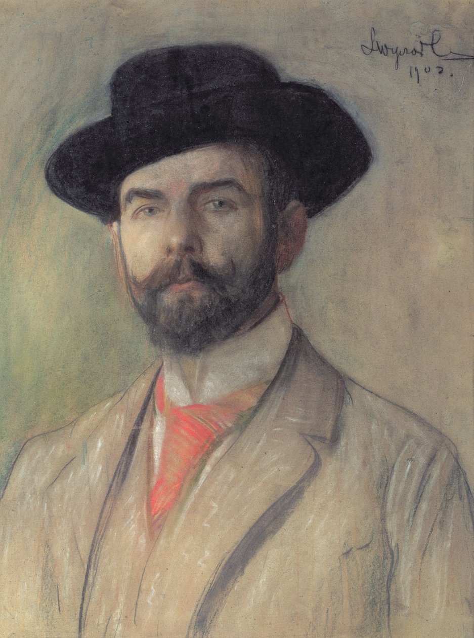 Jerzy Warchalowski (1873-1939) portréja, 1902 (pasztell a fedélzeten) alkotó: Leon Wyczolkowski