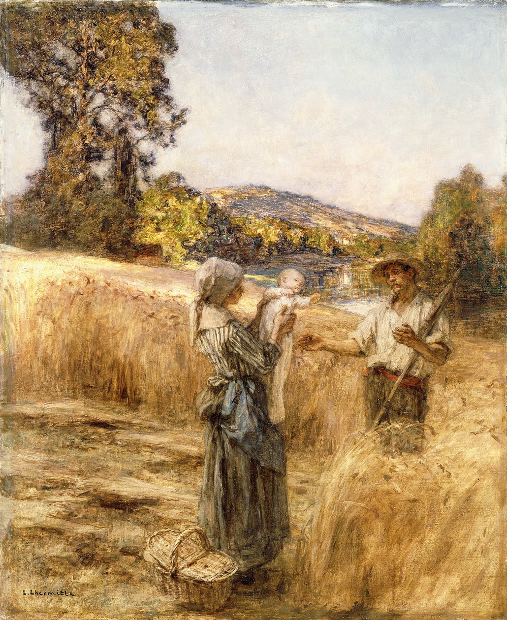 Vacsora, alkotó: Leon Augustin Lhermitte