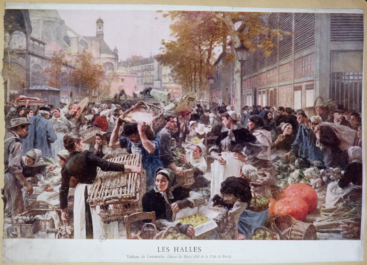 Les Halles, 1893 alkotó: Leon Augustin Lhermitte
