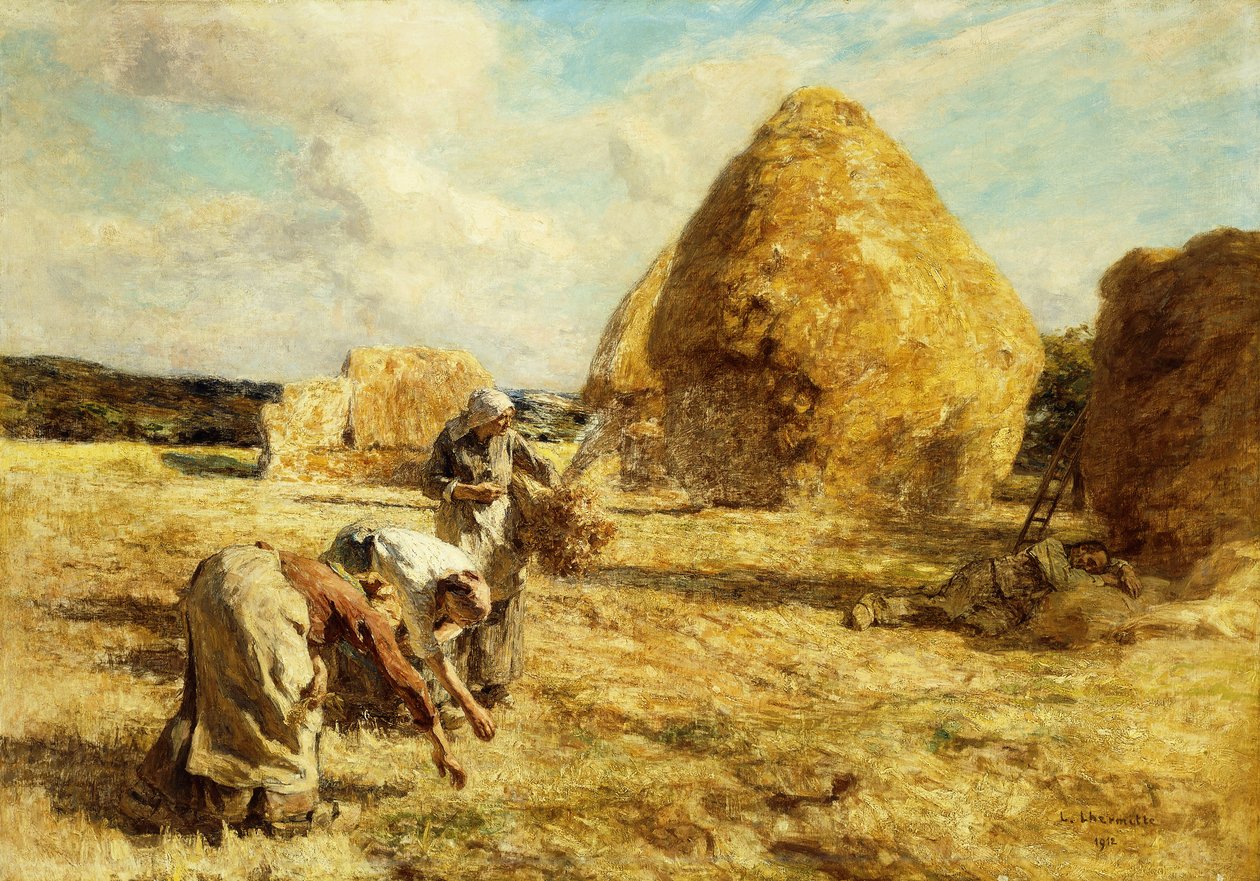 Gleaners, 1912 alkotó: Leon Augustin Lhermitte