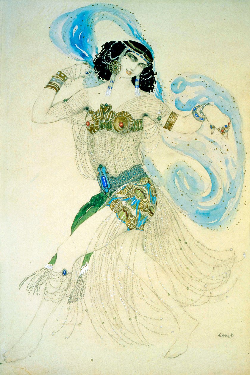 A hét fátyol tánca, 1908. alkotó: Leon Bakst