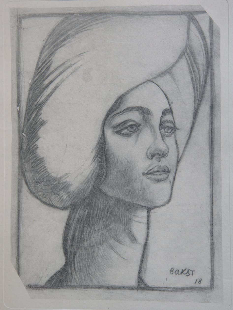Madame T. portréja, 1918 alkotó: Leon Bakst