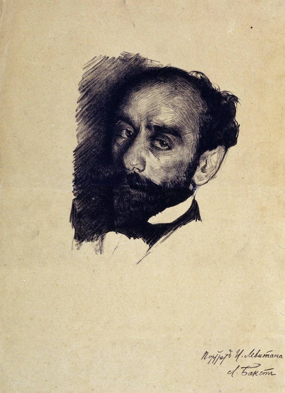 Isaac Levitan művész portréja alkotó: Leon Bakst