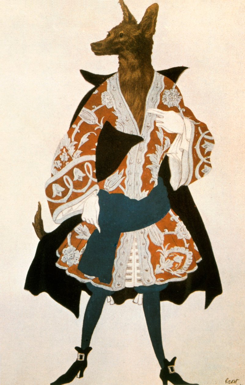 A Csipkerózsika Farkas, 1921 alkotó: Leon Bakst