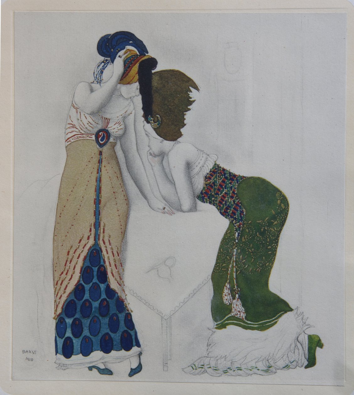 Nő keleti ruhában, 1910 alkotó: Leon Bakst