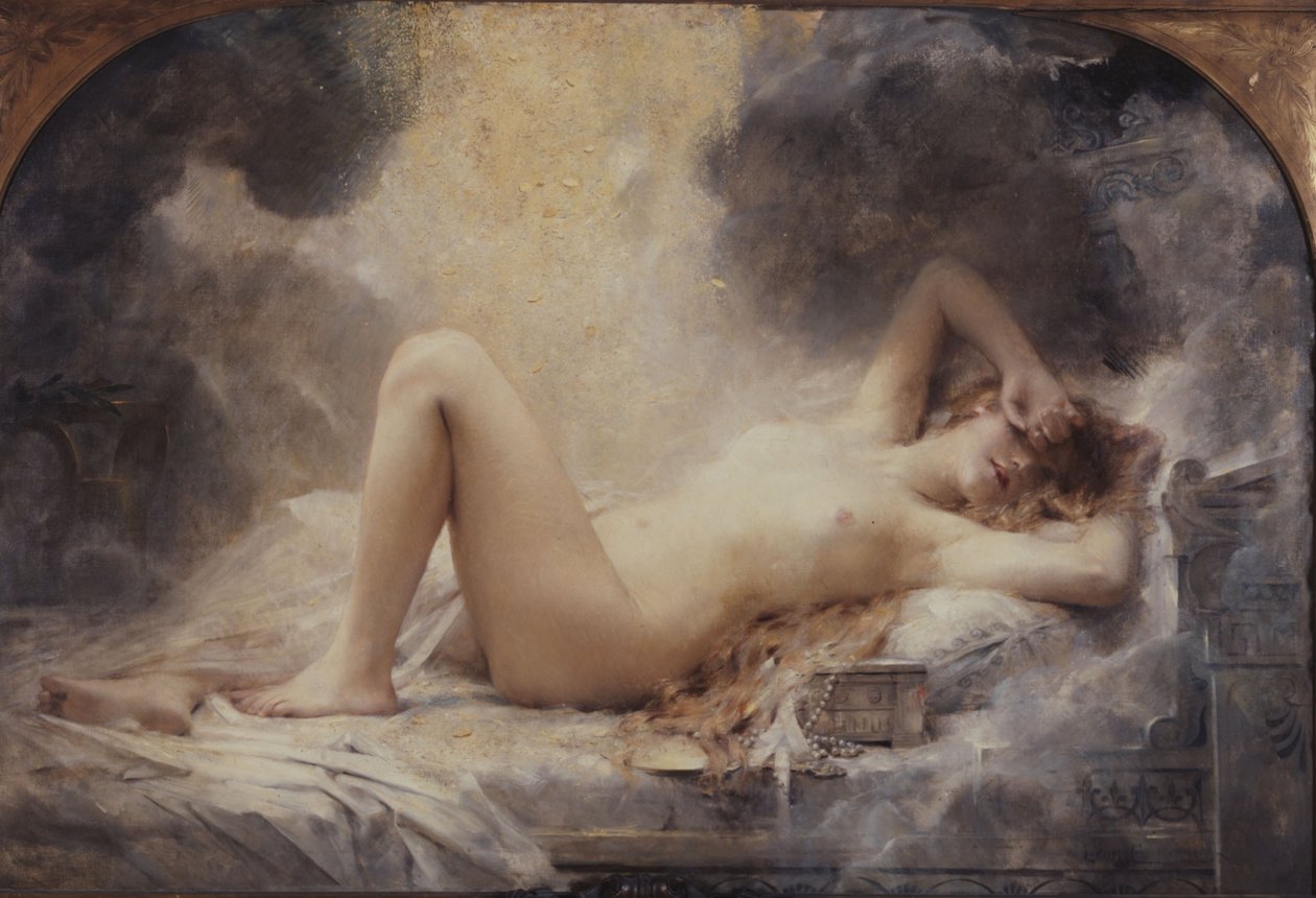 Aranyeső, 1907-ben (olaj) alkotó: Leon Francois Comerre